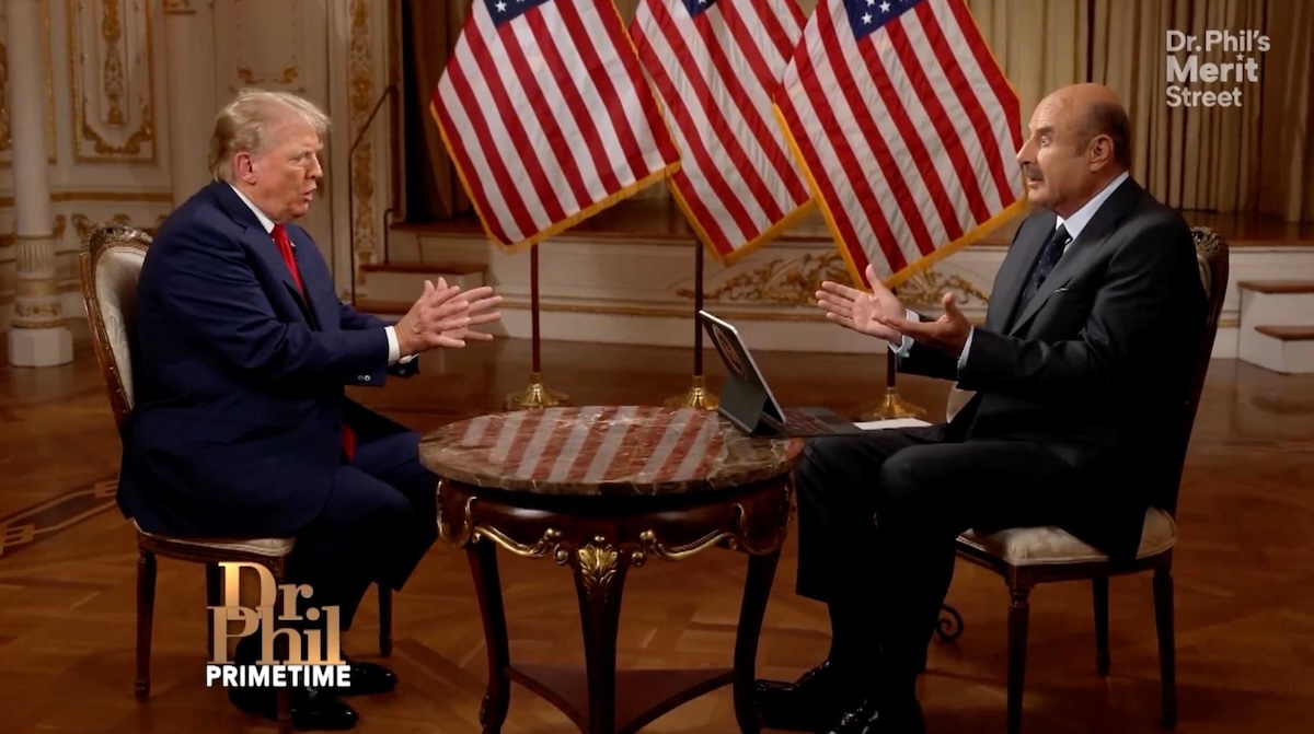 Featured image for “Trump í viðtali hjá Dr. Phil: Biden er stjórnað af „mjög illum öflum“ með „sjúka hugmyndafræði“”